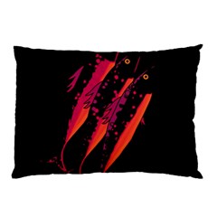 Red Fish Pillow Case (two Sides) by Valentinaart