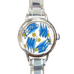 Mackerel Meal 2 Round Italian Charm Watch by Valentinaart