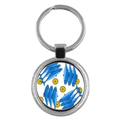 Mackerel Meal 2 Key Chains (round)  by Valentinaart