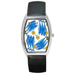 Mackerel Meal 2 Barrel Style Metal Watch by Valentinaart