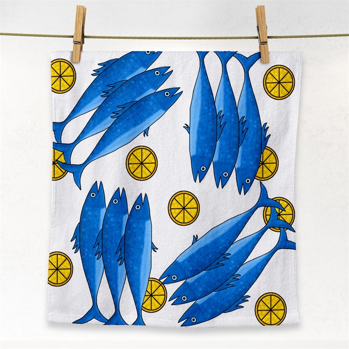 Mackerel meal 2 Face Towel