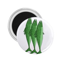 Mackerel - Green 2 25  Magnets