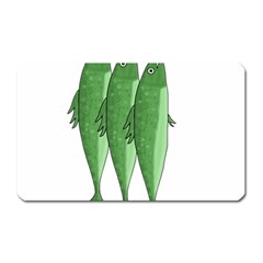 Mackerel - Green Magnet (rectangular) by Valentinaart