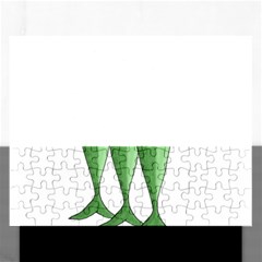 Mackerel - Green Rectangular Jigsaw Puzzl