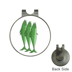 Mackerel - Green Hat Clips With Golf Markers