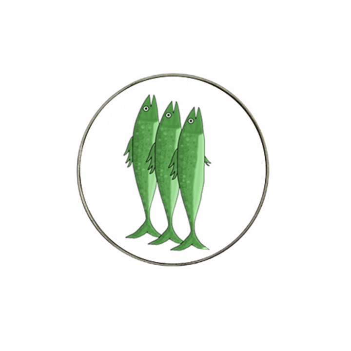 Mackerel - green Hat Clip Ball Marker