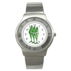 Mackerel - Green Stainless Steel Watch by Valentinaart