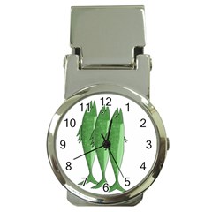 Mackerel - Green Money Clip Watches by Valentinaart