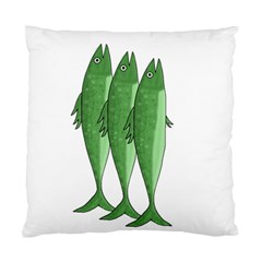 Mackerel - Green Standard Cushion Case (one Side)