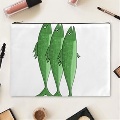 Mackerel - Green Cosmetic Bag (xl)