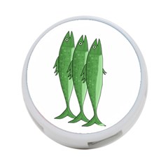 Mackerel - Green 4-port Usb Hub (two Sides) 