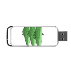 Mackerel - Green Portable Usb Flash (two Sides) by Valentinaart