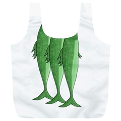 Mackerel - Green Full Print Recycle Bags (l) 