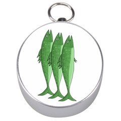 Mackerel - Green Silver Compasses by Valentinaart