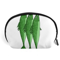 Mackerel - Green Accessory Pouches (large) 