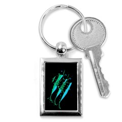 Green Fish Key Chains (rectangle) 