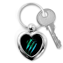 Green Fish Key Chains (heart) 