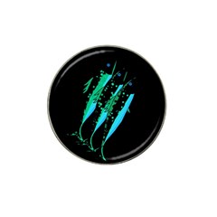 Green Fish Hat Clip Ball Marker (4 Pack)