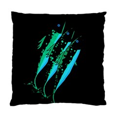 Green Fish Standard Cushion Case (one Side) by Valentinaart