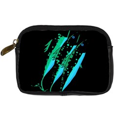 Green Fish Digital Camera Cases by Valentinaart