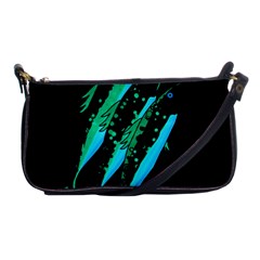 Green Fish Shoulder Clutch Bags by Valentinaart