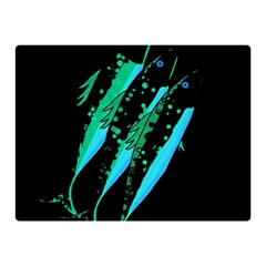 Green Fish Double Sided Flano Blanket (mini) 