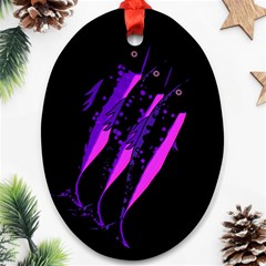 Purple Fish Ornament (oval) 