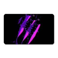 Purple Fish Magnet (rectangular)