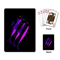 Purple Fish Playing Card by Valentinaart