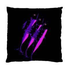 Purple Fish Standard Cushion Case (one Side) by Valentinaart