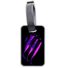 Purple Fish Luggage Tags (two Sides)