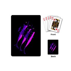 Purple Fish Playing Cards (mini)  by Valentinaart