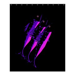 Purple Fish Shower Curtain 60  X 72  (medium) 