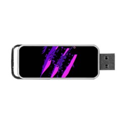 Purple Fish Portable Usb Flash (two Sides) by Valentinaart