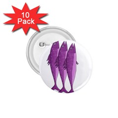 Mackerel - Magenta 1 75  Buttons (10 Pack)