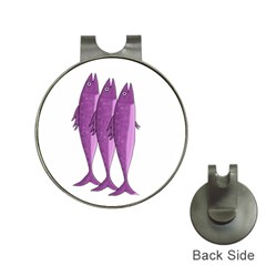 Mackerel - Magenta Hat Clips With Golf Markers