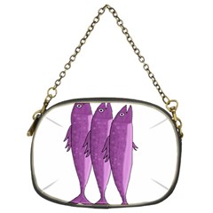 Mackerel - Magenta Chain Purses (two Sides) 