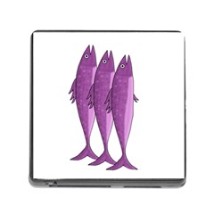 Mackerel - Magenta Memory Card Reader (square)