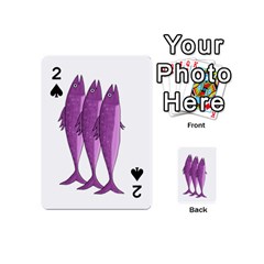 Mackerel - Magenta Playing Cards 54 (mini) 