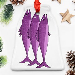 Mackerel - Magenta Bell Ornament (2 Sides)