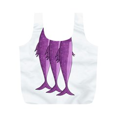 Mackerel - Magenta Full Print Recycle Bags (m) 