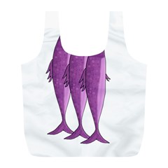 Mackerel - Magenta Full Print Recycle Bags (l) 