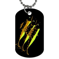 Yellow Fish Dog Tag (two Sides)