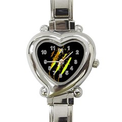 Yellow Fish Heart Italian Charm Watch by Valentinaart