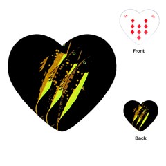 Yellow Fish Playing Cards (heart) 