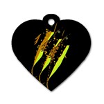 Yellow fish Dog Tag Heart (Two Sides) Back