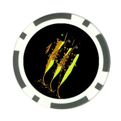 Yellow Fish Poker Chip Card Guards