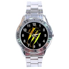 Yellow Fish Stainless Steel Analogue Watch