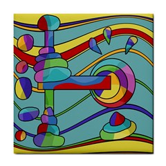 Abstract Machine Tile Coasters