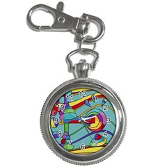 Abstract Machine Key Chain Watches by Valentinaart